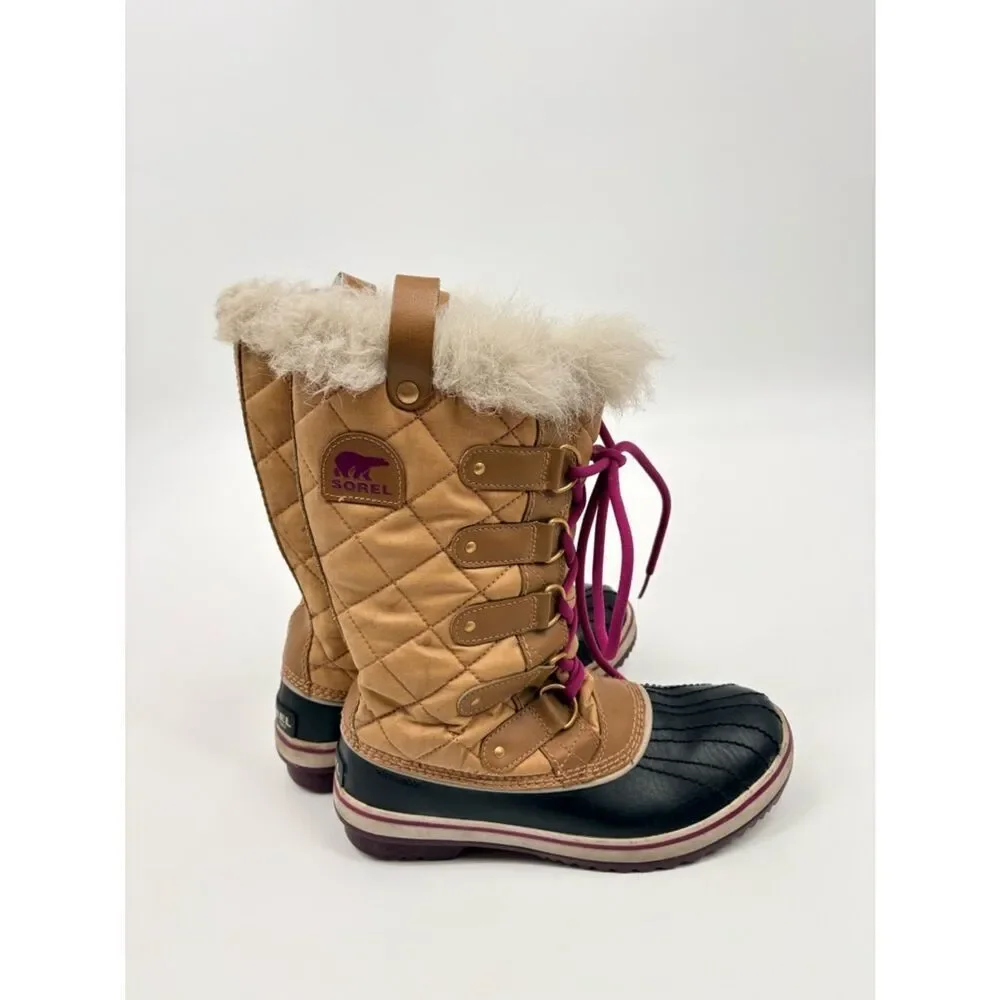 Sorel Women's Tofino II waterproof winter boots in a Curry/Black
